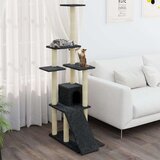  Penjalica za mačke sa stupovima za grebanje tamnosiva 155 cm | shoptok.hr