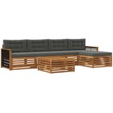  Set vanjskih sofa 6 kom. Prirodna i antracit | shoptok.hr