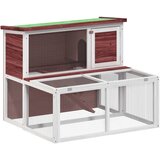  Kavez za zečeve boja kave 102x90x84,5 cm od masivne borovine | Eponuda.com