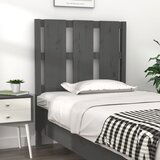  Uzglavlje za krevet sivo 80,5 x 4 x 100 cm od masivne borovine | shoptok.hr
