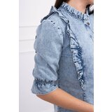Kesi Denim blouse with jabot | Eponuda.ba