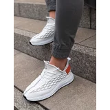 Ombre Lightweight men's shoes lace-up sneakers - white