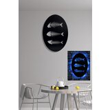 Opviq dekorativno LED osvetljenje Fishbones, 60x40 cm, 60 LEDs/m, 375cm Kabl , Crno | ePonuda.com