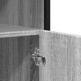 vidaXL Komoda siva sonoma 100x35x76 cm inženirski les | Shoptok.si