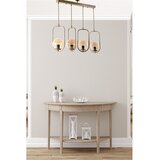 Opviq Ahu 4 Lü Sıralı Bal Camlı Eskitme Sarkıt Copper Chandelier | ePonuda.com