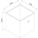 MID.YOU Set zložljivih zabojev Boxas, rdeča, 6 kos | Shoptok.si