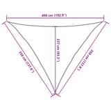  Jedro za zaštitu od sunca 160 g/m² Trokutasto pijesak 3,5x3,5x4,9 m HDPE | shoptok.hr