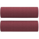  3-dijelni set sofa s jastucima crvena boja vina od tkanine | shoptok.hr