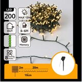 Aigostar LED solarni božićni lanac 200xLED/8 funkcija 22m IP65 topla bela 800mAh u
