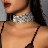 Fenzy Ovratnica Z Okrasnimi Kamenčki, Srebrne Barve | Shoptok.si