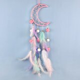 INF Stenski obesek Lovilec sanj v obliki lune, boho chic dekoracija za spalnico, (21838562) | Shoptok.si