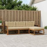 Set vanjskih sofa 4 kom. Prirodna i bež | shoptok.hr