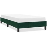  Okvir kreveta bez madraca Tamnozeleni 80x210 cm Baršun | shoptok.hr