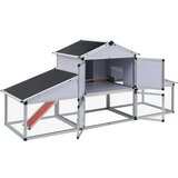  Kokošnjak z izhodom na prosto in gnezdiščem aluminij - | Shoptok.si