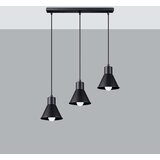  Sollux SL.0986 - Luster na sajli TALEJA 3xE27/60W/230V crni | Eponuda.com