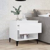  Bočni stolić bijeli 50 x 46 x 50 cm od konstruiranog drva | Eponuda.com