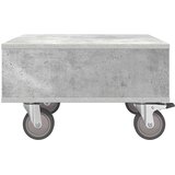  Stranska miza s kolesi Betonsko siva 50,5 x 50 x 30 cm, (5000201879) | Shoptok.si
