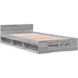 vidaXL Okvir za krevet s ladicom boja hrasta 90x200 cm | shoptok.hr
