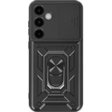 Oem Mayaxess, Ovitek za Galaxy S25 FE – drsni pokrov kamere in magnetni obroč, Črna, (5000274321) | Shoptok.si