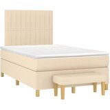  box spring s madracem krem 120 x 190 cm od tkanine | shoptok.hr