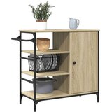  Kolica boja hrasta 87 5x38 5x84 5cm konstruirano drvo | shoptok.hr