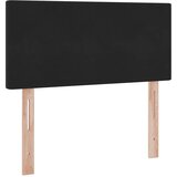  Krevet s prostorom za pohranu s LED-om Crna 90 x 190 cm Baršun | shoptok.hr