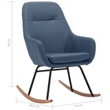 Stolica za ljuljanje od tkanine plava | shoptok.hr