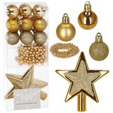  Božićni ukrasi set 11 komada zlatni | shoptok.hr