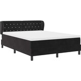  Krevet s opruga kutije s uzglavljem Crna 140 x 200 cm Baršun | shoptok.hr