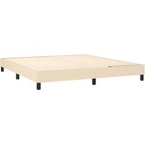  Krevet s oprugama i madracem krem 180x200 cm od tkanine | shoptok.hr