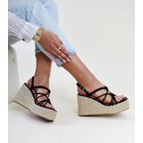 Gemre Black wedge sandals Mara | Shoptok.si