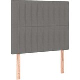  Posteljni okvir z vzglavjem temno siv 90x190 cm blago, (20795027) | Shoptok.si