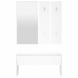  Set namještaja za hodnik bijeli od konstruiranog drva | shoptok.hr