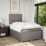  Krevet s oprugama i madracem smeđesivi 120 x 190 cm od tkanine | shoptok.hr