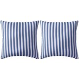 vidaXL Vrtni jastuci s prugastim uzorkom 2 kom 45 x 45 cm mornarsko plavi Cijene
