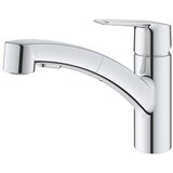 Grohe 30531001 Start OHM enoročna armatura za umivalnik, izvlečna dvofunkcijska glava, vrtljiv izliv, krom (30531001 | Shoptok.si