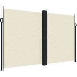vidaXL Zložljiva stranska tenda krem 200x600 cm | Shoptok.si