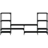 TV ormarić crni 206,5 x 28,5 x 95 cm od konstruiranog drva | shoptok.hr
