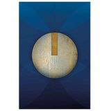  Slika - In the Shadow of Classic Blue (1-part) - Golden Circle in Abstraction 60x90 | shoptok.hr