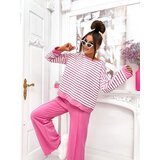 Resti Women's cotton striped set with wide pants | Shoptok.si