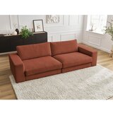 Bobochic Paris Sedežna garnitura iz rebrastega žameta v barvi terakote 274 cm Leonard – | Shoptok.si
