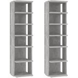  Ormarići za cipele 2 kom siva boja betona 27,5 x 27 x 102 cm | Eponuda.com