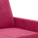  Dvosjed crvena boja vina 120 cm baršunasti | shoptok.hr
