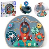 Classic World drvena manipulativna ploča 6 u 1 Raketa, 12m+ | shoptok.hr
