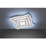 Fischer & Honsel bela kovinska LED stropna zatemnitvena svetilka z daljinskim upravljalnikom 43x43 cm Gorden | Shoptok.si