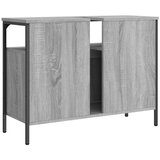 Ormarić za umivaonik siva boja hrasta 80 x 30 x 60 cm drveni | shoptok.hr