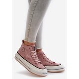Big Star Insulated women's sneakers on the eco leather platform Big Star pink | shoptok.hr