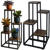 stalak za cvijeće 4 razine – loft metalni stalak za biljke (do 50 kg)