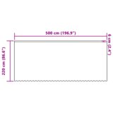 vidaXL Zavjese sa zavjesama Cvjetni Bijela 500 x 220 cm Poliester | shoptok.hr