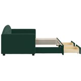  Dnevni krevet na razvlačenje tamnozeleni 80 x 200 cm baršunasti | shoptok.hr
